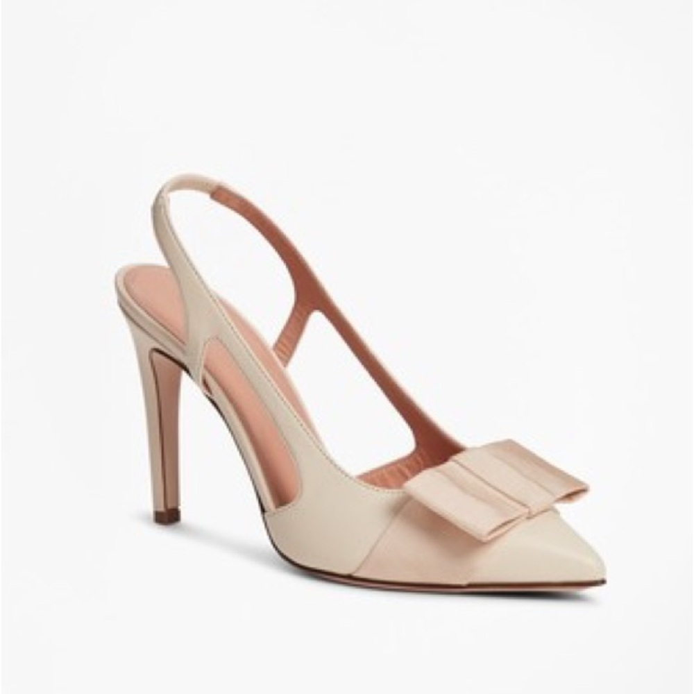 Brooks Brothers Cream Slingback Heels
